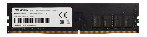 Memoria RAM color negro 8GB 1 Hikvision HKED4081CAA1D0GA1