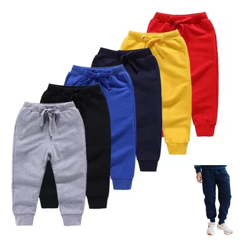 6pc Pantalones Casuales Infantiles Para Mantenerte Abrigado