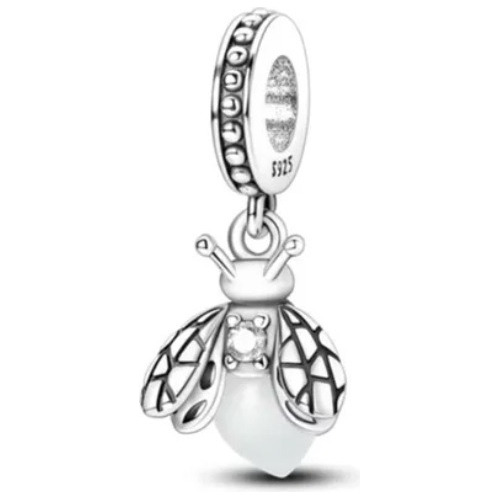 Charm Dije Luciérnaga Brilla Oscuridad Fabricado Plata 925