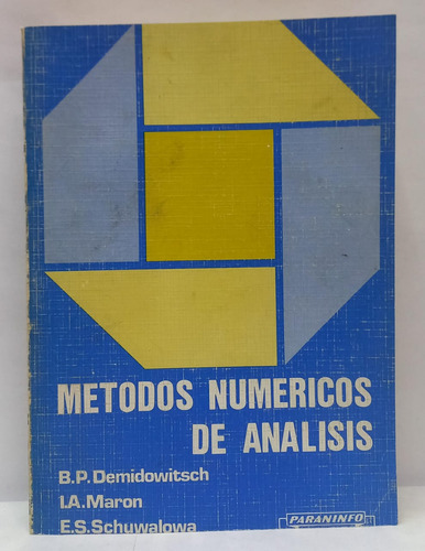 Libro Metodos Numericos De Analisis - Demidowitsch