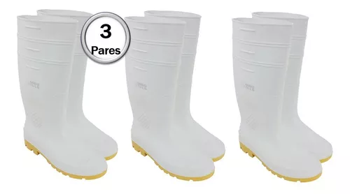 flor Exquisito Arado Botas Para Carnicero Blancas | MercadoLibre 📦