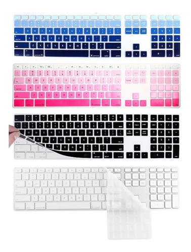 Protector Teclado Numerico Apple A1243 Silicona Ingles iMac