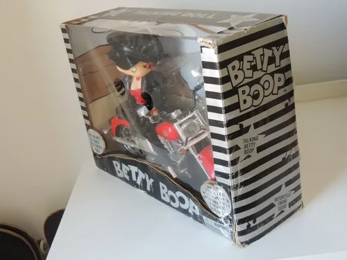 Boneca Betty Boop Biker Motocicleta Retro 1999 Vintage Novo