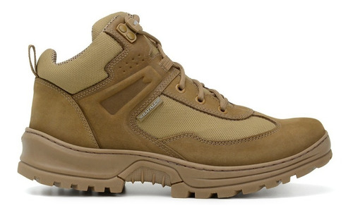 Coturno Militar Masculino Tatico Couro Tenis America Desert