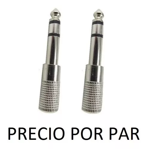 Adaptador Jack 3.5 a Plug 6.3 Stereo Metálico AD-163M