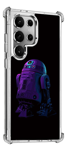 Funda Uso Rudo Para Samsung Star Wars Neon Morado