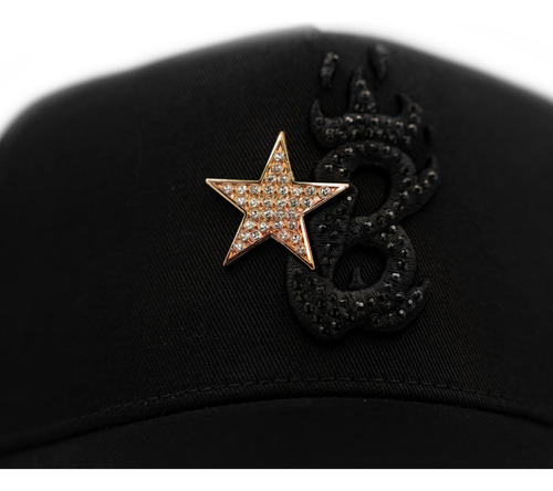 Gorra Barbas Hats B Star Rose Gold 100% Original Con Caja !! Negro Ajustable Lisa