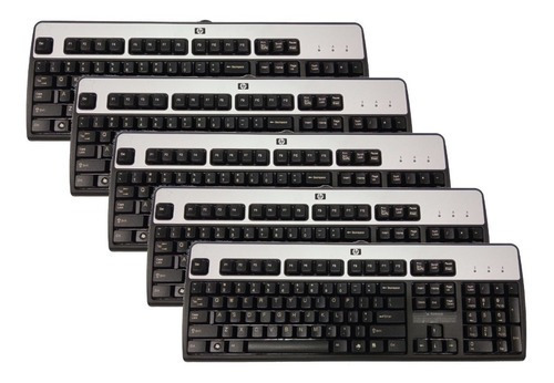 Pacote de 5 teclados de membrana ingleses HP Ku-0316
