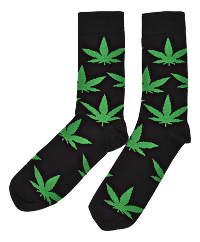 Medias Largas Marihuana Crazy Socks Alien Calaveras 