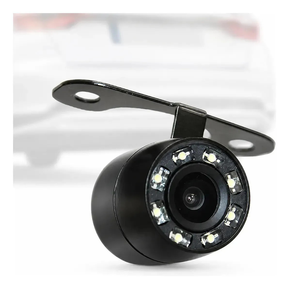 Câmera Ré Infra Vermelho Led Borboleta Parachoque Automotiva