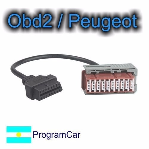 Adaptador Peugeot Para Scanner Obd2 + Inyeccion Electronica