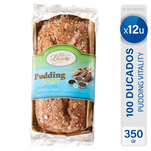 Budin Pudding 100 Ducados Vitality Con Semillas Y Cereales