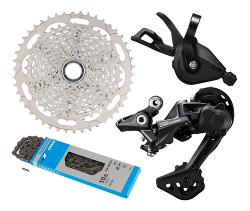 Kit Shimano Deore M4100 Câmbio M5120 Cassete 11/46 Hg54 1x10