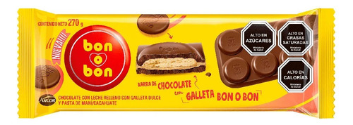 Barra Chocolate Bon O Bon 270gr