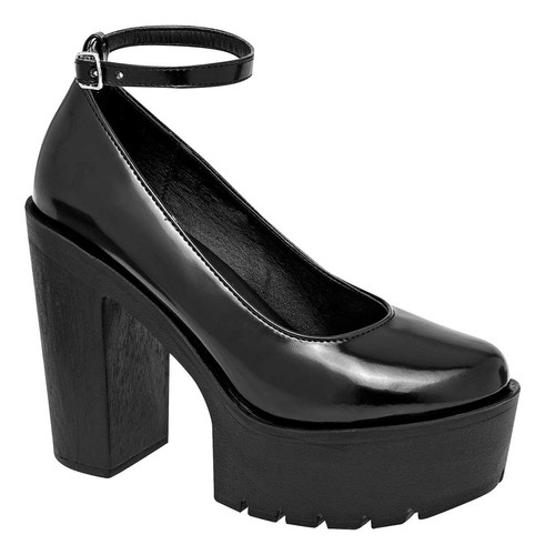 Zapatilla Vestir Dama Cruz Shoes 1008-c Neg 2-6 *116-020 T2*