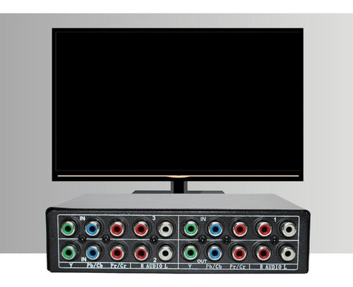 3 En 1 Out Componente Av Video Switch Box Compuesto 3 Rca