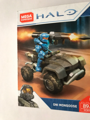 Halo Oni Mongoose Cuatrimoto Master Chief Mega Construx 89pz 89 (Usado)