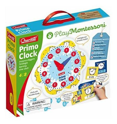 Imagen 1 de 5 de Quercetti - Reloj De Enseñanza Play Montessori Primo - Jugue