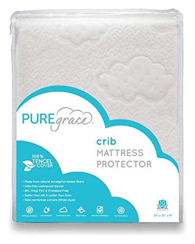 Protector Natural De Colchon De Cuna Hecho De Fibras Tencel 