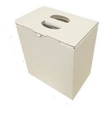 Caja Maletín Microcorrugado Blanca 6 Vinos 28x18x34 X 15u 