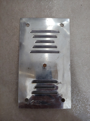 Frente Para Portero Electrico Acero Inixidable Plateado (Usado)