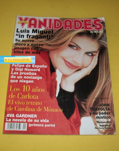 Lucero Luis Miguel John Travolta Revista Vanidades 1995 (Usado)