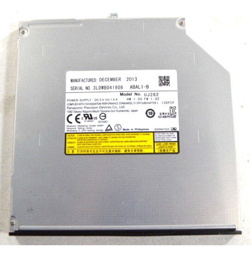 Dvd Cd Rw Blu-ray Laptop Drive Uj262 W Bezel Nnk