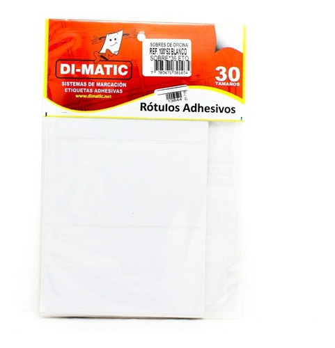 Rotulo Adhesivo Blanco 10053 Dimatic