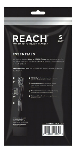 Reach Essentials - Cepillo De Dientes Con Tapas De Cepillo D
