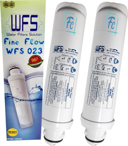 Kit 2 Filtros Água Refil Eletrolux Pa21g Pa31g Pa26g Pe11b