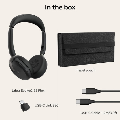Auriculares Estéreo Inalámbricos Jabra Evolve2 65 Flex - Blu