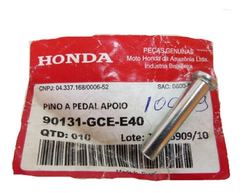 Pino Pedaleira Lead 110 2010 A 2015 Original Honda