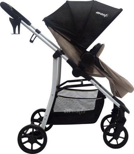 Coche Moises Huevito Travel System Avanti Aluminio 3 En 1 Color Gris