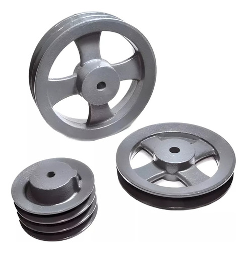 Polea 2 Canal B 160mm De Fundición Sin Mecanizar 2b-160