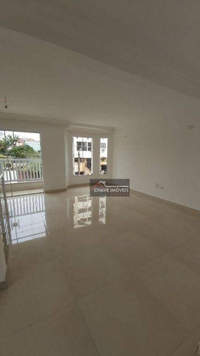 Imagem 8 de 30 de Casa Triplex Com 3 Dormitórios Suítes, Piscina, Recém Construído, 380 M² - Venda Por R$ 1.760.000 Ou Aluguel Por R$ 11.500/mês - Aparecida - Santos/sp - So0142