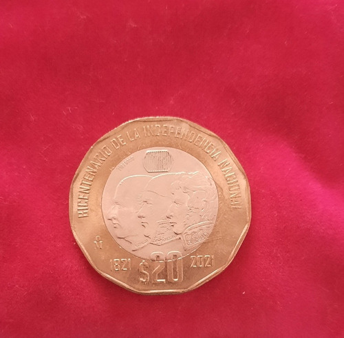 Moneda Conmemorativa Bicentenario Ind Nacional Méxicana