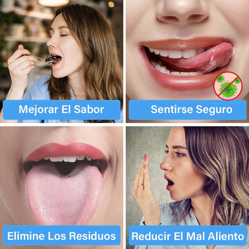 Limpiador Raspador Lengua 4 Unidades, Limpiador De Raspado