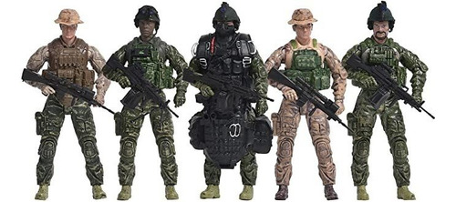 Navy Seals Figuras De Acción - Juego De 5 Soldados De Juguet