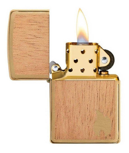 Encendedor Zippo Woodchuck Caoba