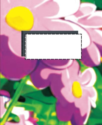 Composition Notebook Violets In The Garden, For Girls, Boys,