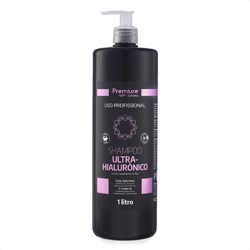 Shampoo Ultra Ácido Hialurônico E Pantenol 1 Litro Premisse