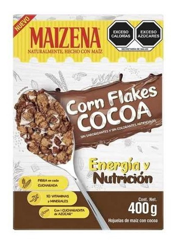Paquete De 4 Cajas De Cereal Maizena Corn Flakes Con Cocoa