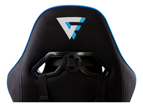 Silla Gamer Cgc600-v2 Negro/azul Game Factor Hasta 150 Kg Estructura Metálica Fabricado En Tela.