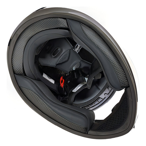 Capacete integral Smk Stellar Trek Visor Simple Black/Red Moto Full Face Capacete Ruby Design Tamanho Xl (61 cm)