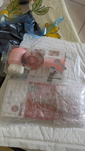 Esponja De Massagem Escova De Limpeza Facial 2 Em 1 Com Cerd