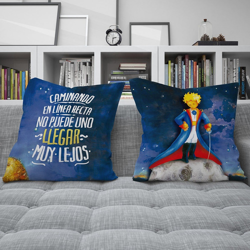 Imagen 4 de 5 de Combo Almohadones Almohadón El Principito Vellon Desmontable