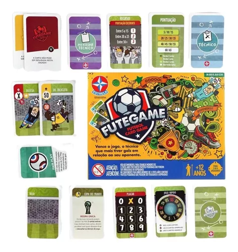 Jogo Futegame Cartas Jogador Técnico De Futebol Card Game