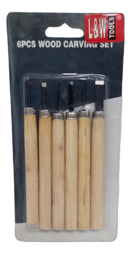 Juego D 6 Gubias Para Tallar Madera Gu57