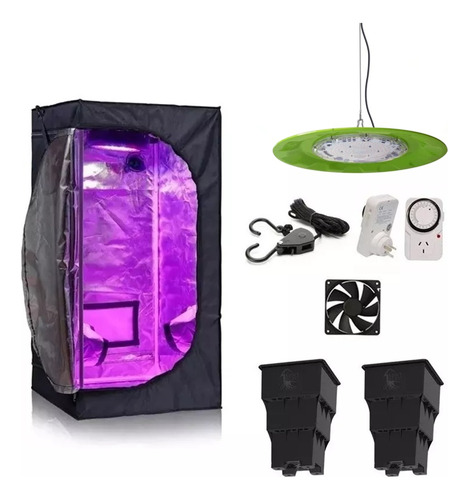 Kit Super Completo Indoor Carpa 60x60 + Led Growtech C800