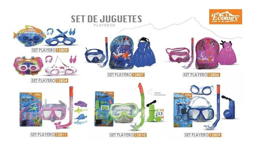 Lentes Natación Piscina Con Tapa Oido Y Nariz Niños Ecology